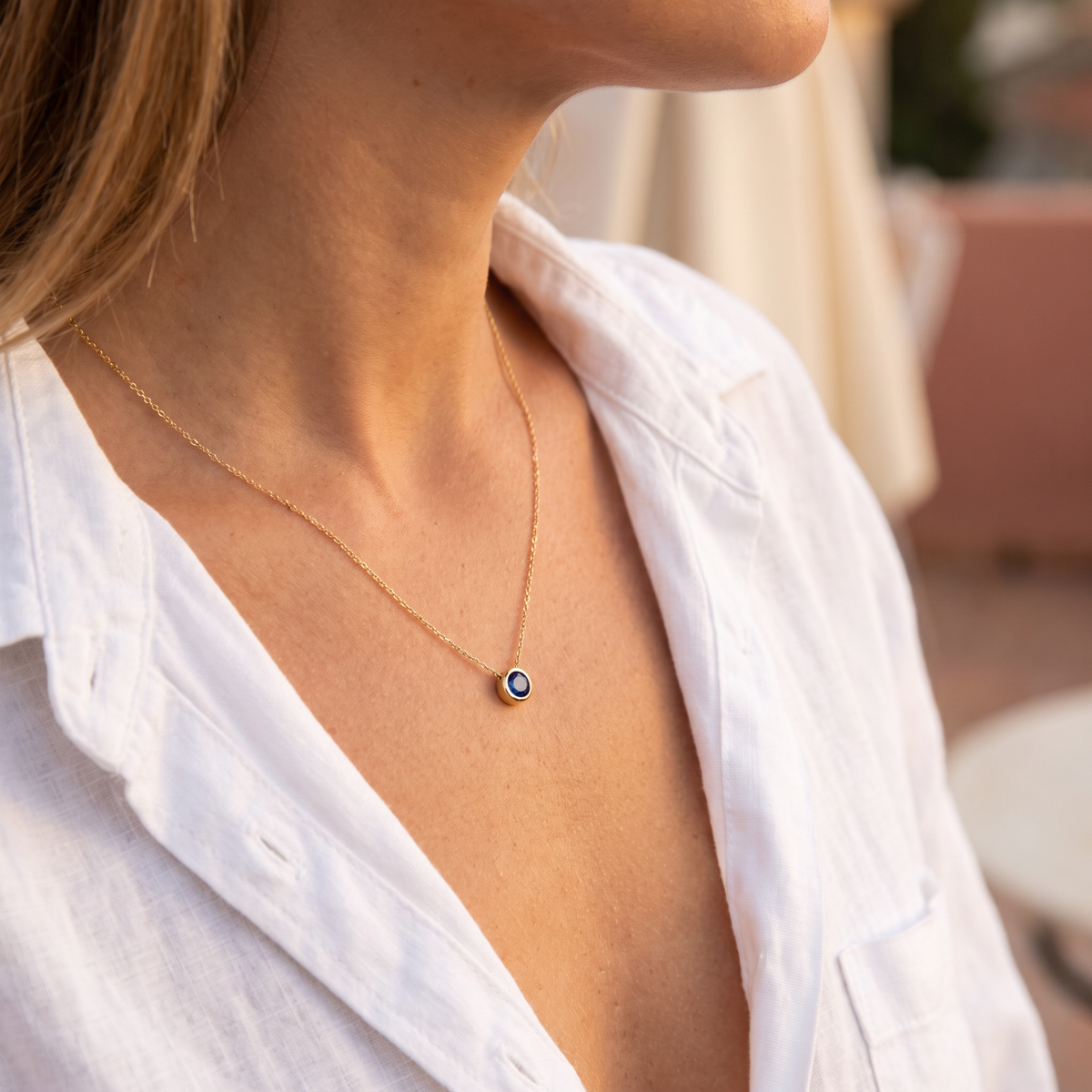 Birthstone Necklace lifestyle