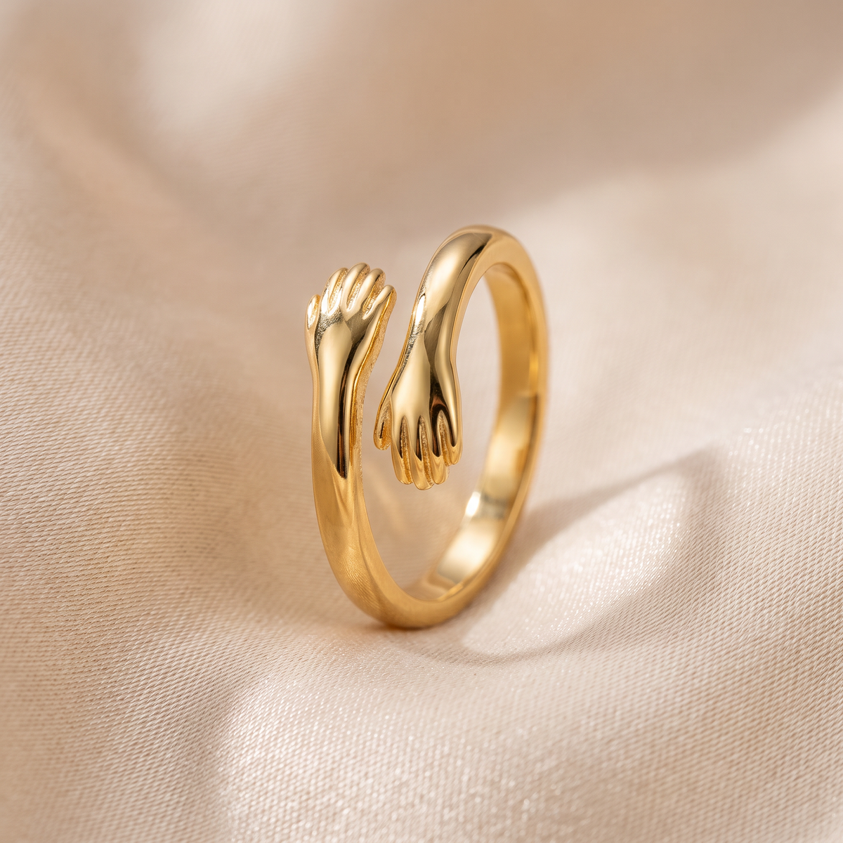 Gold hug ring