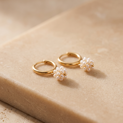 Pearl drop earrings