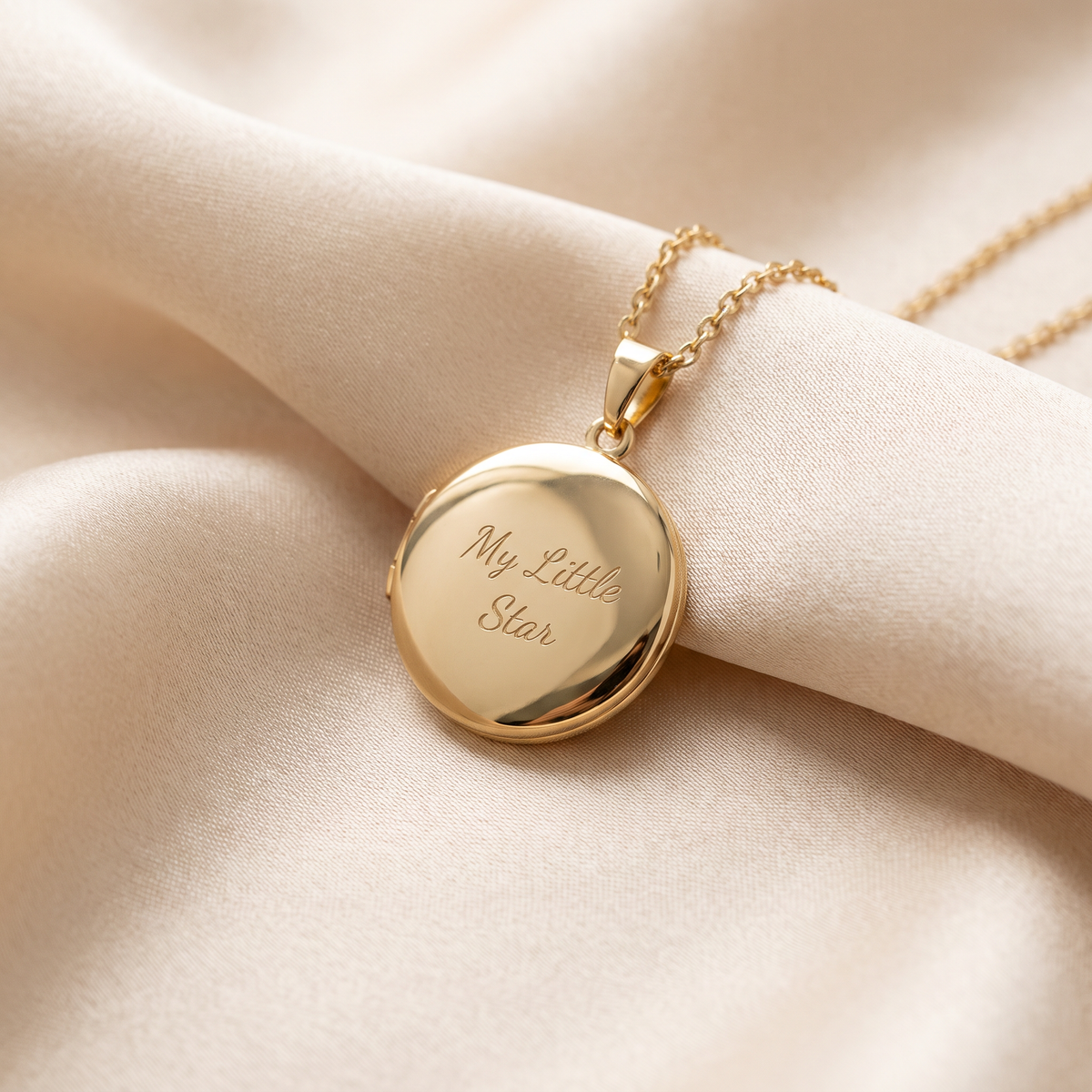 Kids' Locket Necklace in gold