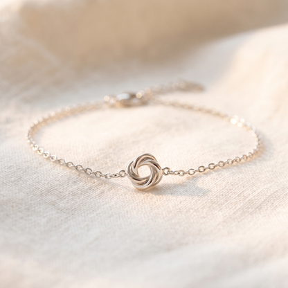 Forever Knot Bracelet in silver