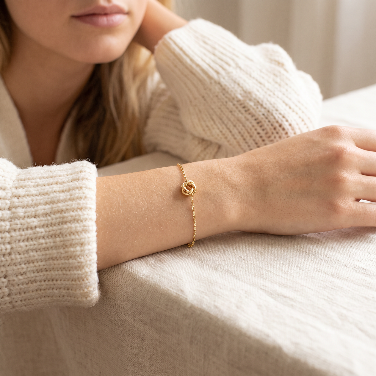 Forever Knot Bracelet worn