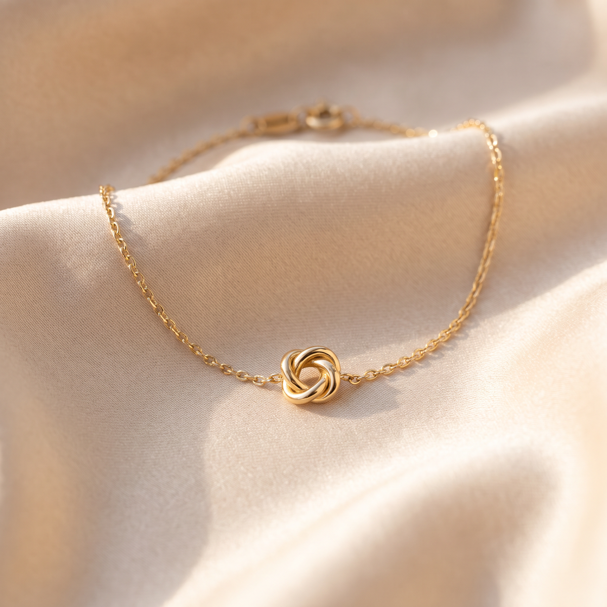 Forever Knot Bracelet in gold