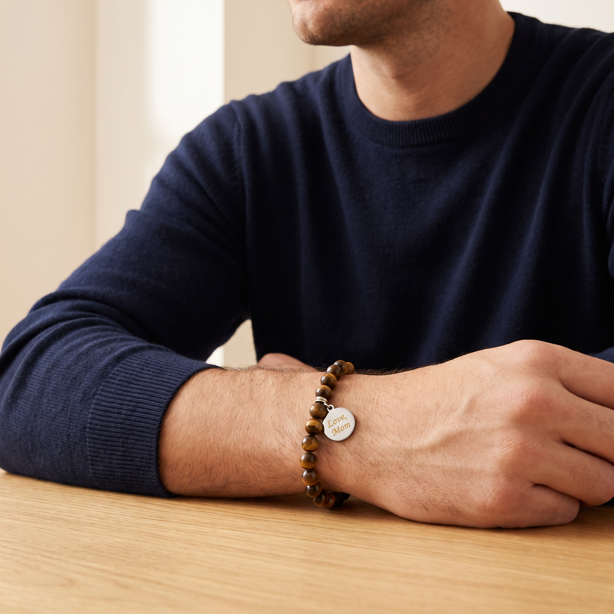 To My Son Bracelet worn