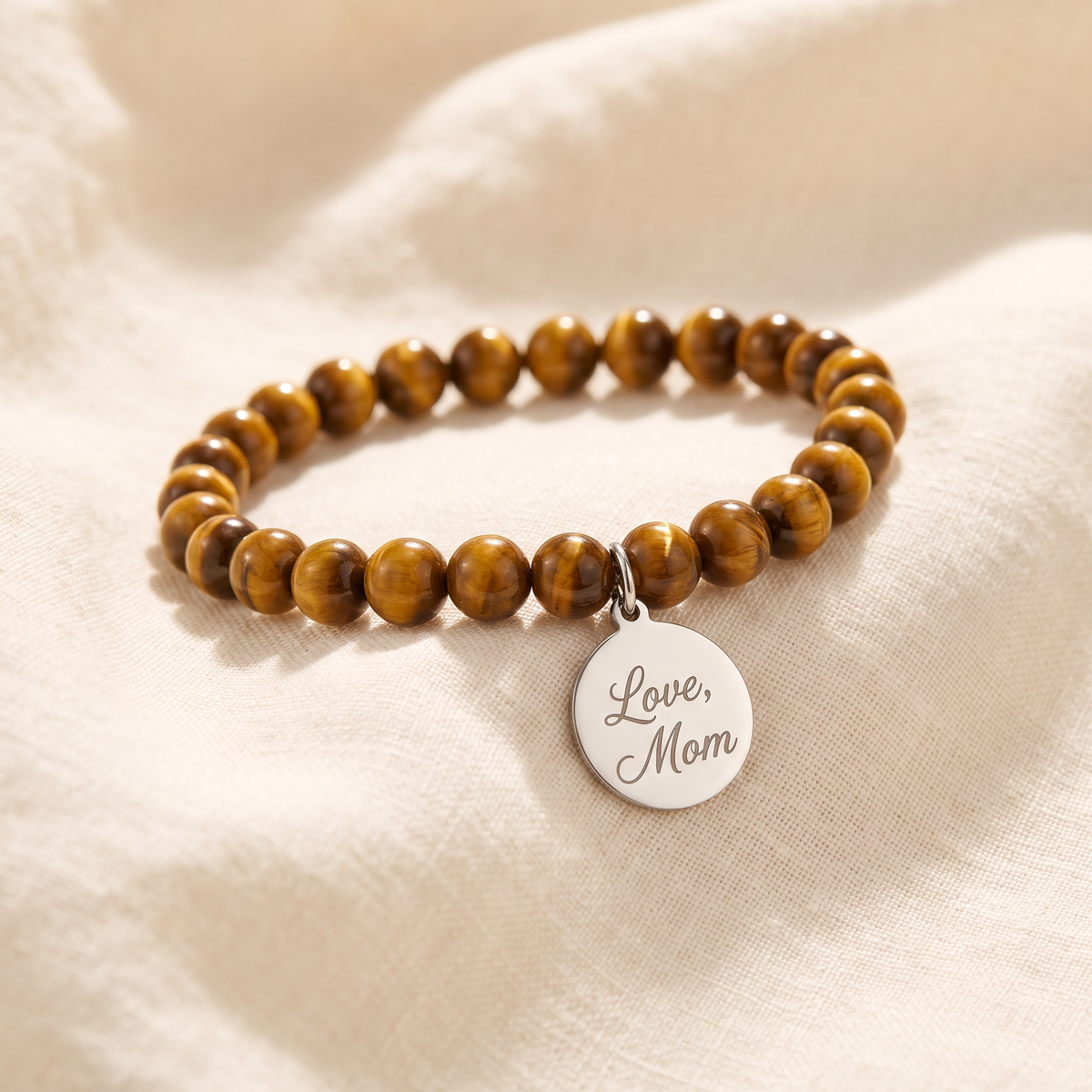 To My Son Bracelet with silver charm