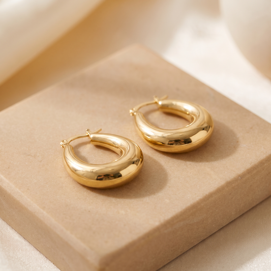 Drop Hoop Earrings