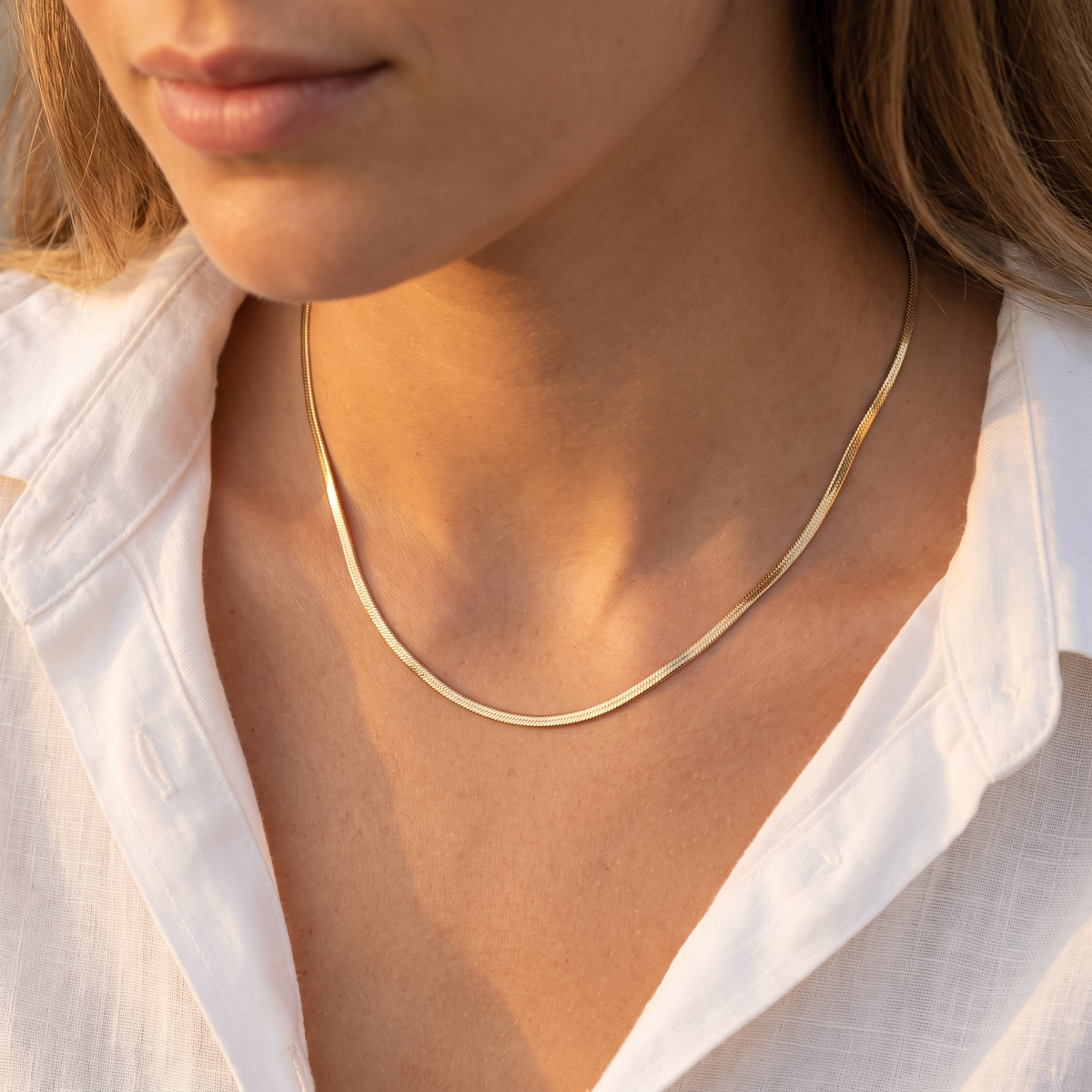 Snake Chain Necklace lifestyle